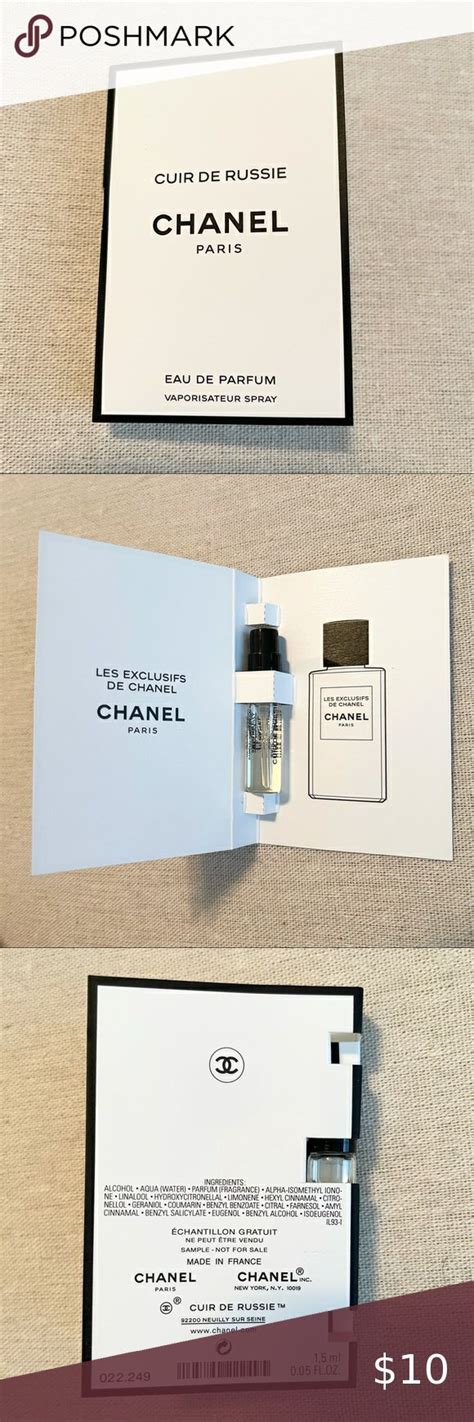 chanel cuir de russie sample